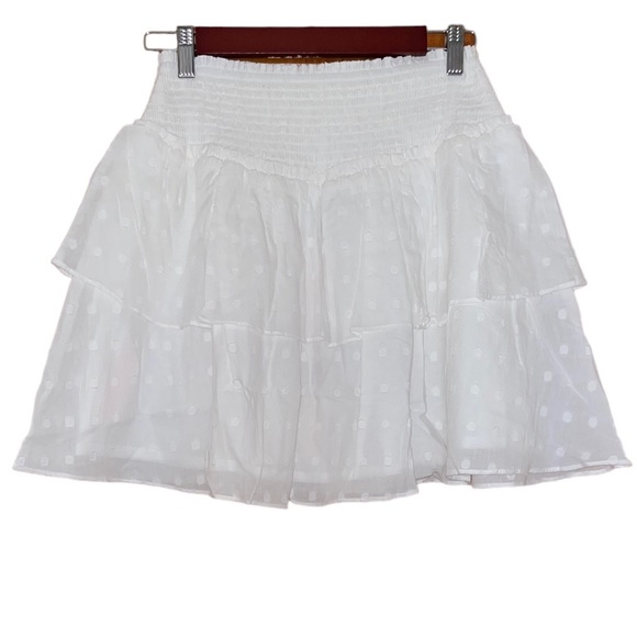 NWT MINKPINK Whitewash Mini Skirt - Picture 7 of 9